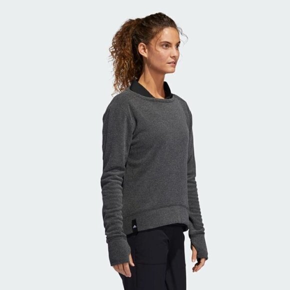 New adidas | Heathered fleece Primegreen crew sweatshirt - Picture 2 of 10